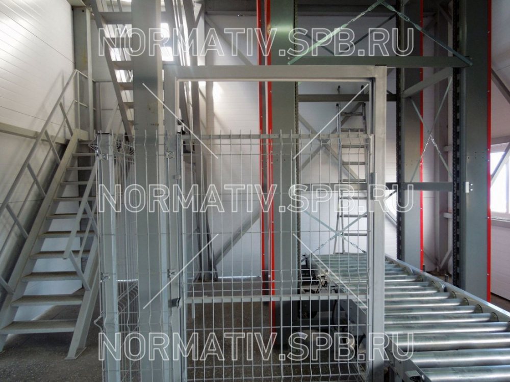 Защитные ограждения для паллетных лифтов (промышленных подъемников) от ООО "Норматив"