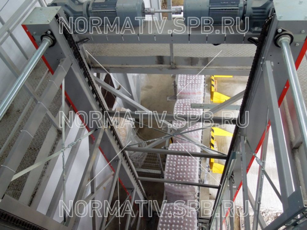 Паллетный подъемник - промышленный лифт для вертикальной транспортировки поддонов с товаром