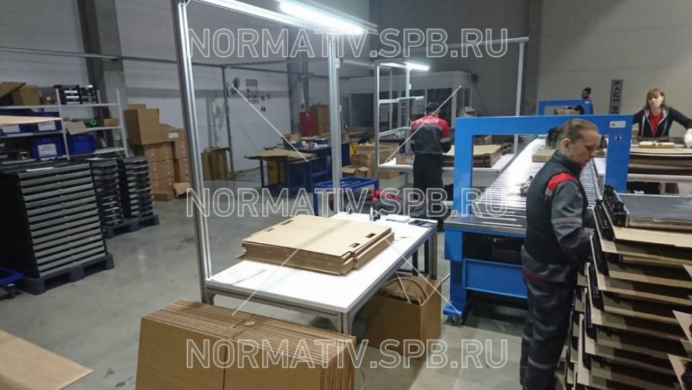 ООО Норматив: Конвейерная линия упаковки в короба автомобильных радиаторов