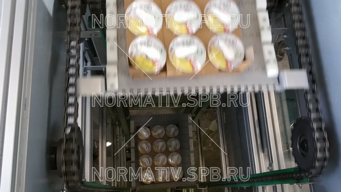 Вертикальный конвейер - лифт промышленный - подъемник для упаковок и коробок с товаром на производстве и складе