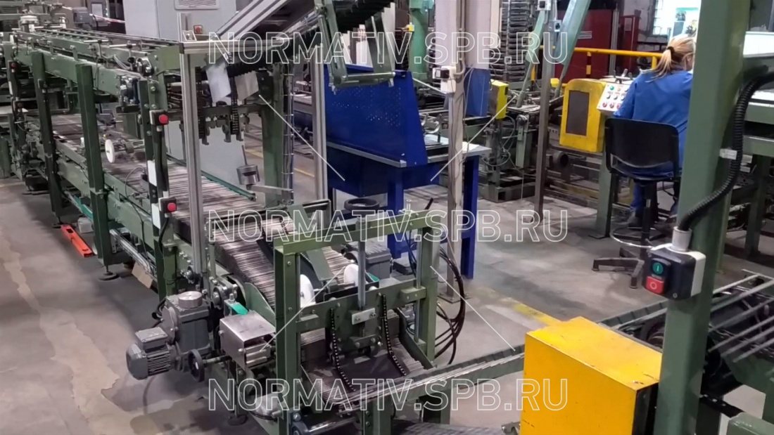 Автоматизированная конвейерная система для производства сварочных электродов  - изготовление ООО "Норматив"