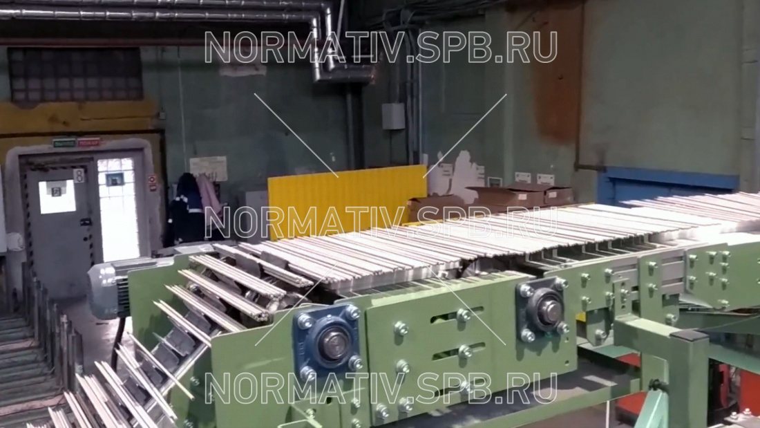 Система транспортировки сварочных электродов - конвейерное оборудование ООО "Норматив"