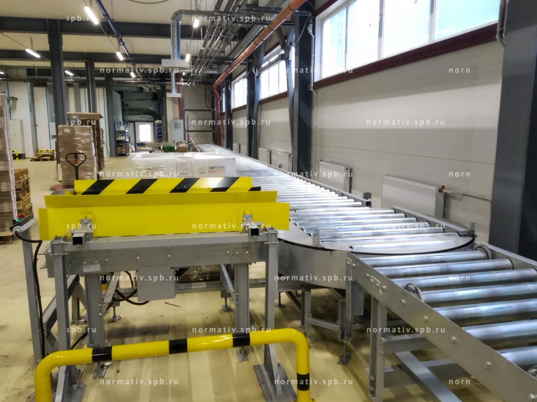 Рольганги и поворотный стол для поддонов - автоматическая транспортировка паллет на производстве и складе