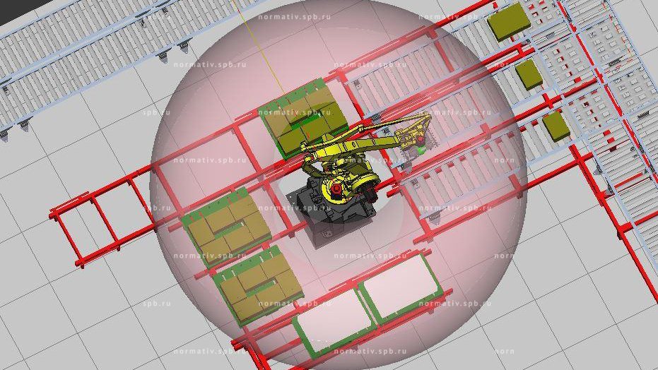 Роботоукладка паллет на производстве и складе - автоматический конвейерный склад от ООО "Норматив"