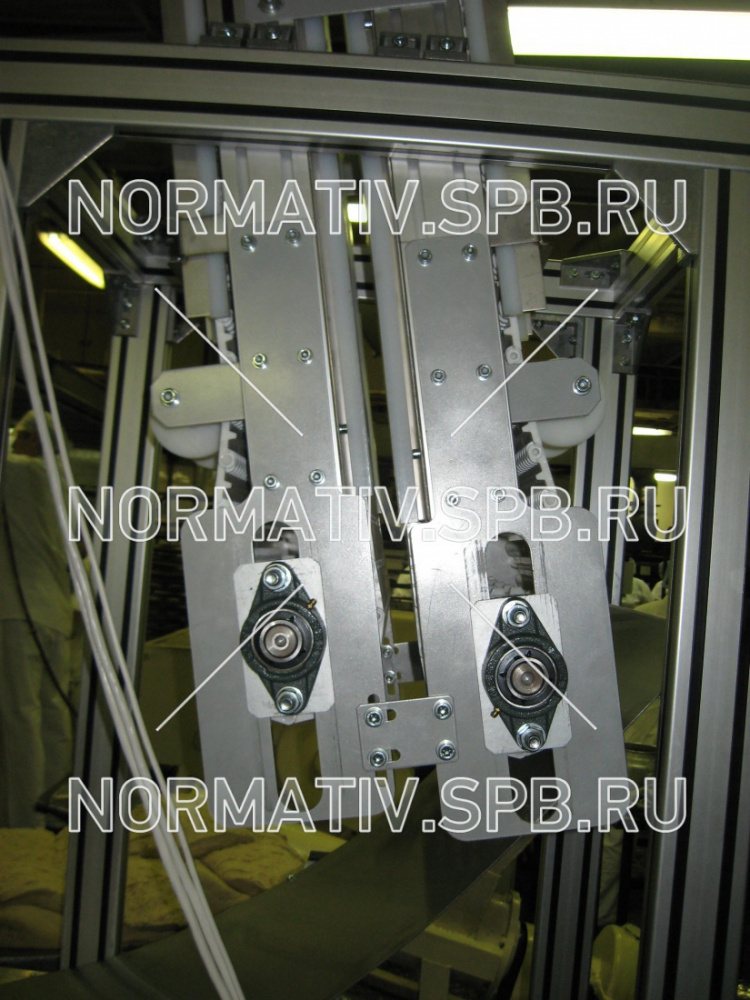 Пресс-конвейер вертикальный для теста из модульных транспортеров. ООО Норматив