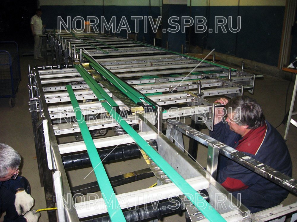 Сборка конвейерного оборудования в ООО Норматив г. СПб
