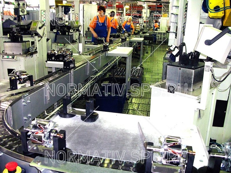 Сборка продукции на конвейерной производственной линии с промышленной мебелью алюминиевой - ООО "Норматив"