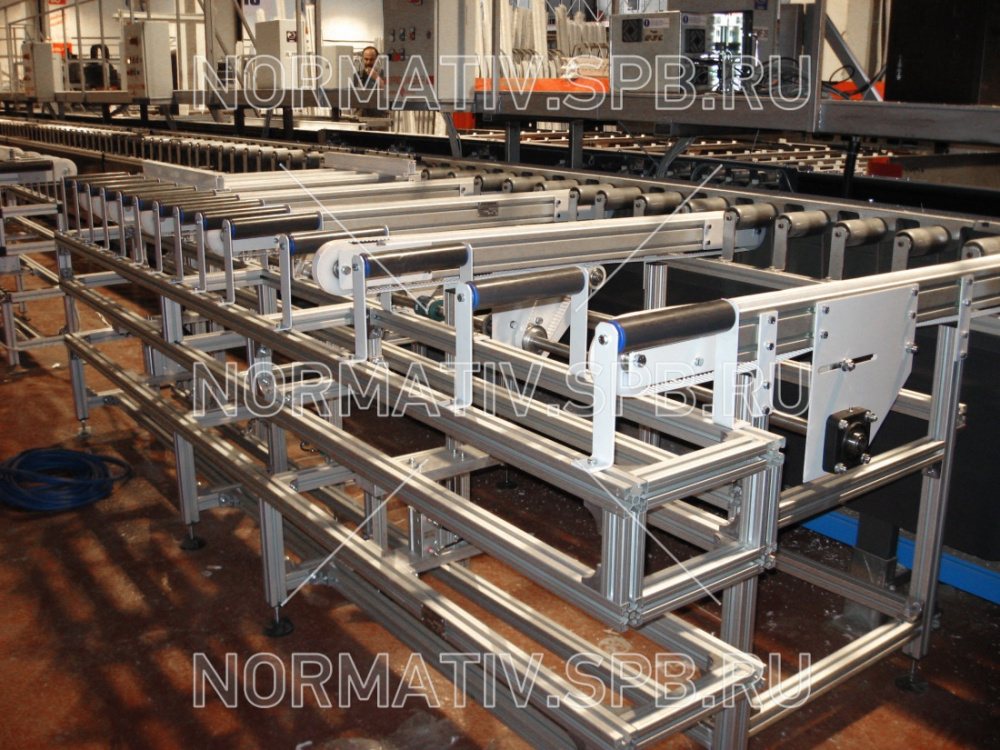 конвейерная система для производства металлопластиковых окон от ООО Норматив